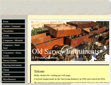 Tablet Screenshot of oldsurveyinstruments.com